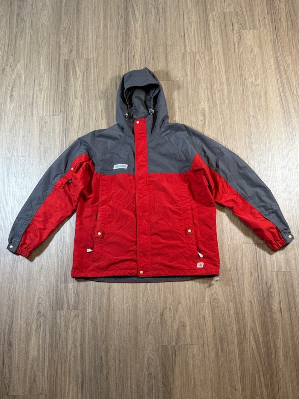 Columbia Red and Gray Ski Snowboard Jacket, Men’s Size L